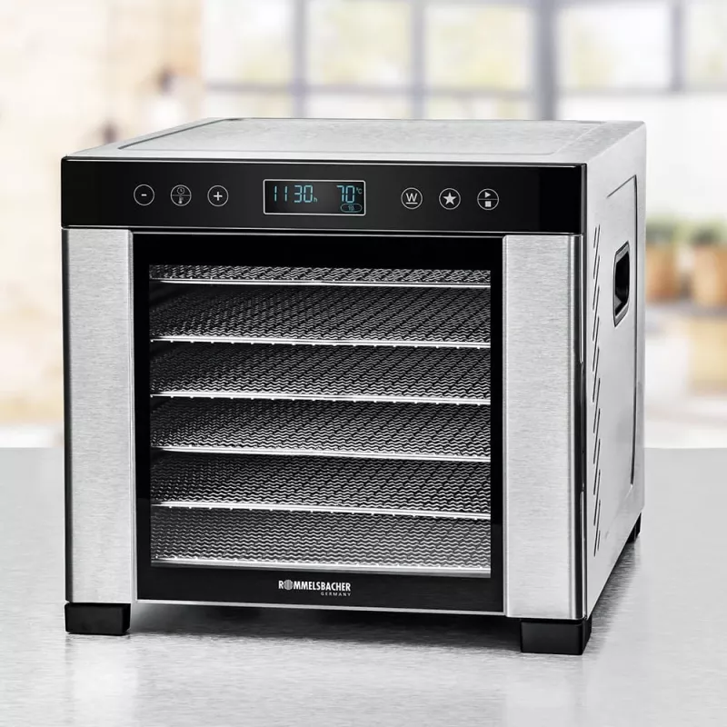 ROMMELSBACHER DA 950, čierna, nerez, nerez, LCD, 99 h, 6000 cm², 380 x 394 mm