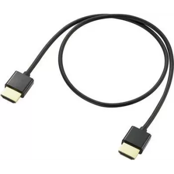 SpeaKa Professional HDMI prepojovací kábel 0,50 m Audio Return Channel, pozlátené kontakty konektorov čierny [1x HDMI konektor samec – 1x HDMI konektor samec] (SP-9070576)