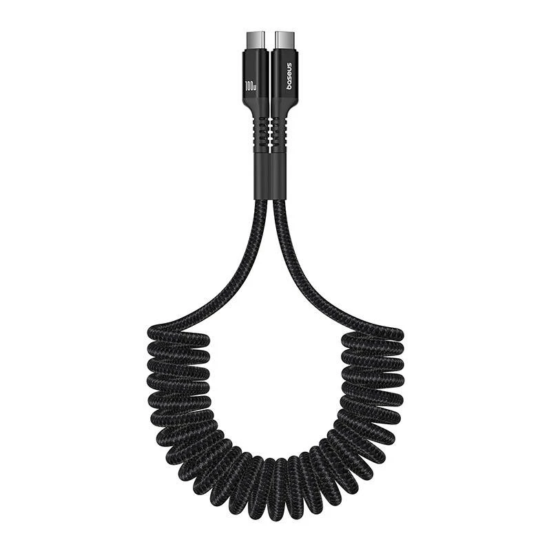 Baseus Fish-Eye USB-C na USB-C rýchlonabíjací kábel 1 m 100 W čierny