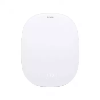 Elektronická kuchynská váha ZWILLING Enfinigy Strieborná Biela — kapacita 10 kg, presnosť 1 g, LCD displej
