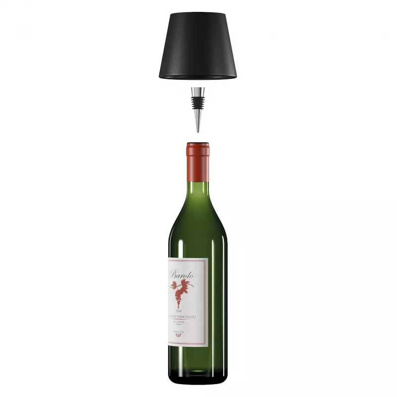 RealPower TableLight 360 3W LED stolná lampa čierna IP44