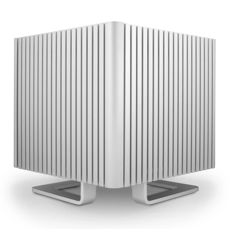 Streacom DB4 bezventilátorová kocková skriňa + Nano 120 W napájací zdroj - strieborná