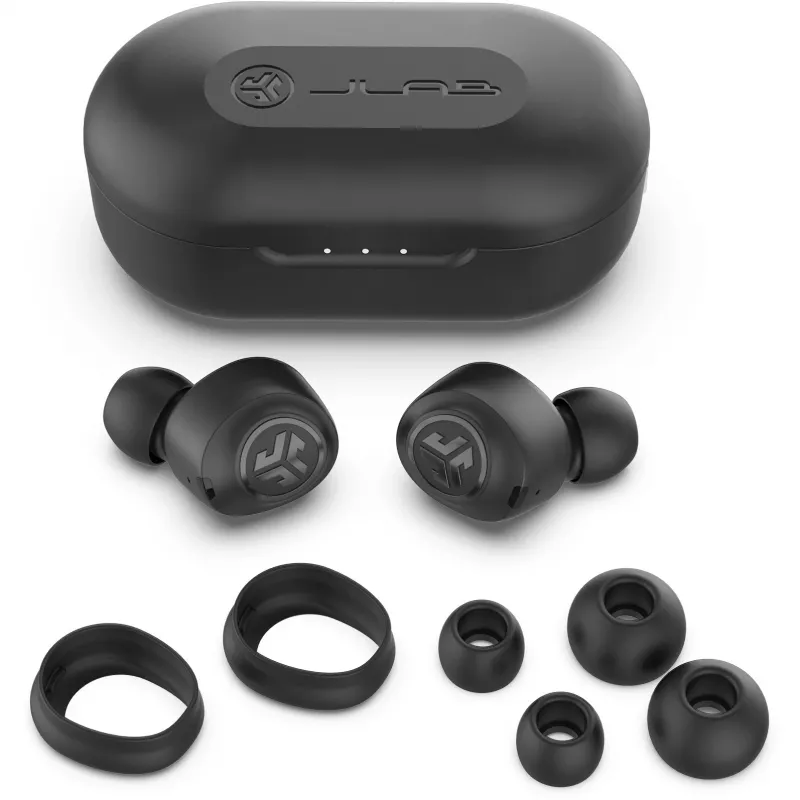 JLab JBuds Air True slúchadlá bezdrôtové in-ear USB Type-A Bluetooth čierna (IEUEBJBUDSAIRRBLK82)