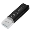 Čítačka kariet SAVIO AK-64 USB 3.2 Gen 1 výstup typu A, slot MicroSD, 5000 Mbit/s, čierna
