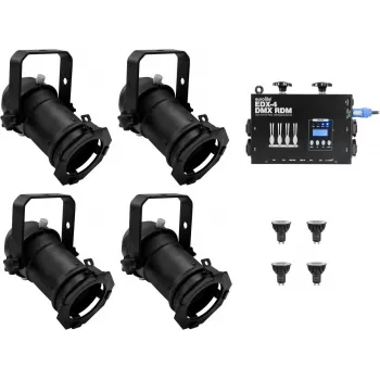 PAR-16 Spot sada EUROLITE dim2warm EDX-4 DMX RDM LED dimmer pack (model 20000694)