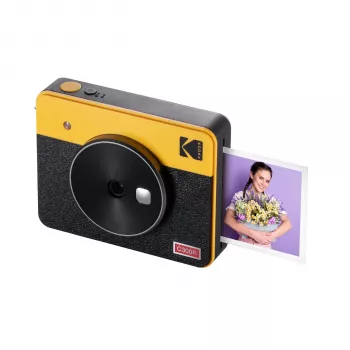 Instantná kamera Kodak Mini Shot 3 Retro C300R žltá — okamžitá tlač, kompaktný dizajn