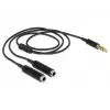 Audio kábel DeLOCK 65575 0,25 m 3,5 mm 2 x 3,5 mm čierny