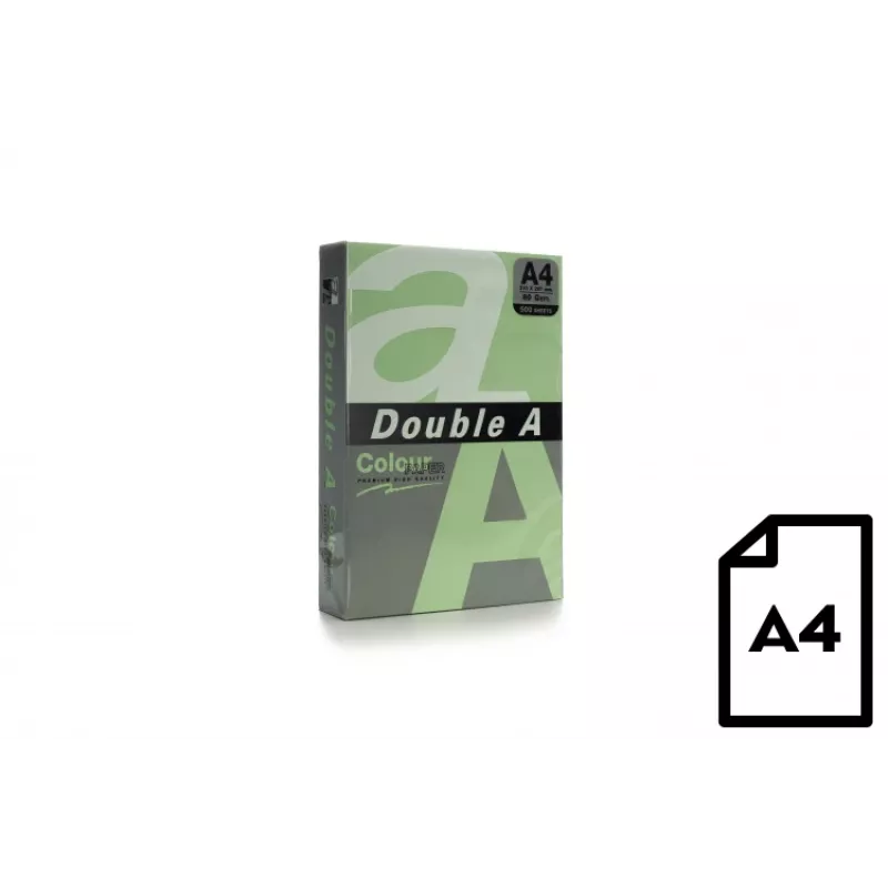 Farebný papier Double A, 80 g, A4, 500 listov, Emerald