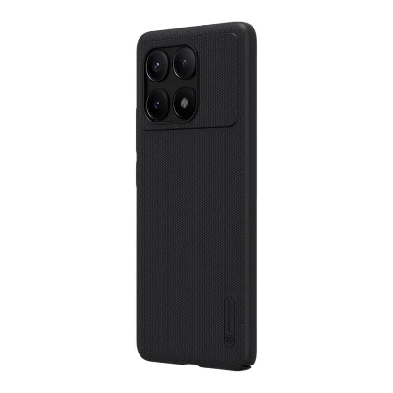 Ochranné puzdro na telefón Nillkin Super Frosted Shield Pro pre Xiaomi Redmi K70E / Poco X6 Pro 5G — čierne, tvrdé matné protišmykové
