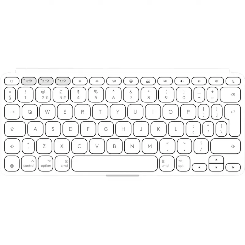 Logitech Keys-To-Go 2 klávesnica univerzálna Bluetooth QWERTY US International biela