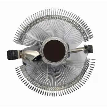 Vzduchový chladič Gembird CPU-HURACAN-X40 — 90 mm ventilátor, 800–1600 ot/min, podpora LGA-775, priehľadný