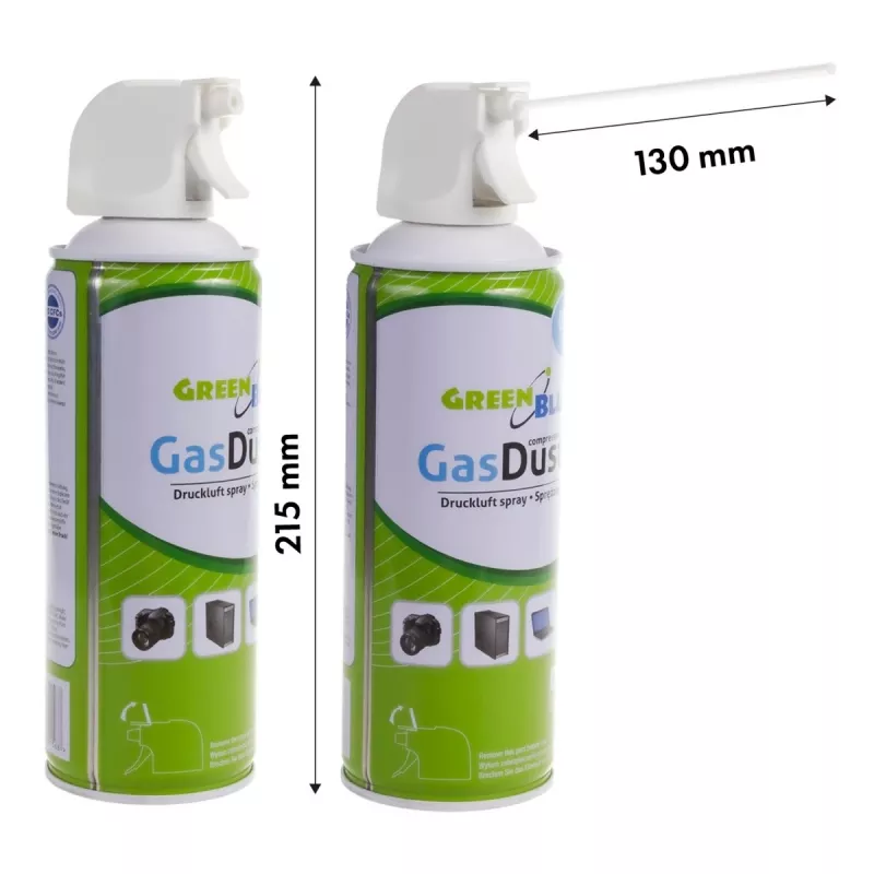Stlačený vzduch GreenBlue GB400 400ml pištoľový rozprašovač - pištoľový sprej