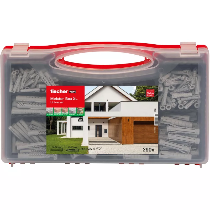 fischer 577159 Meister-Box XL, box so sortimentom hmoždiniek 290 kusov (577159)