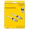 HDMI kábel DeLOCK Ultra High Speed 48 Gbps 8K 60 Hz strieborný 3 m