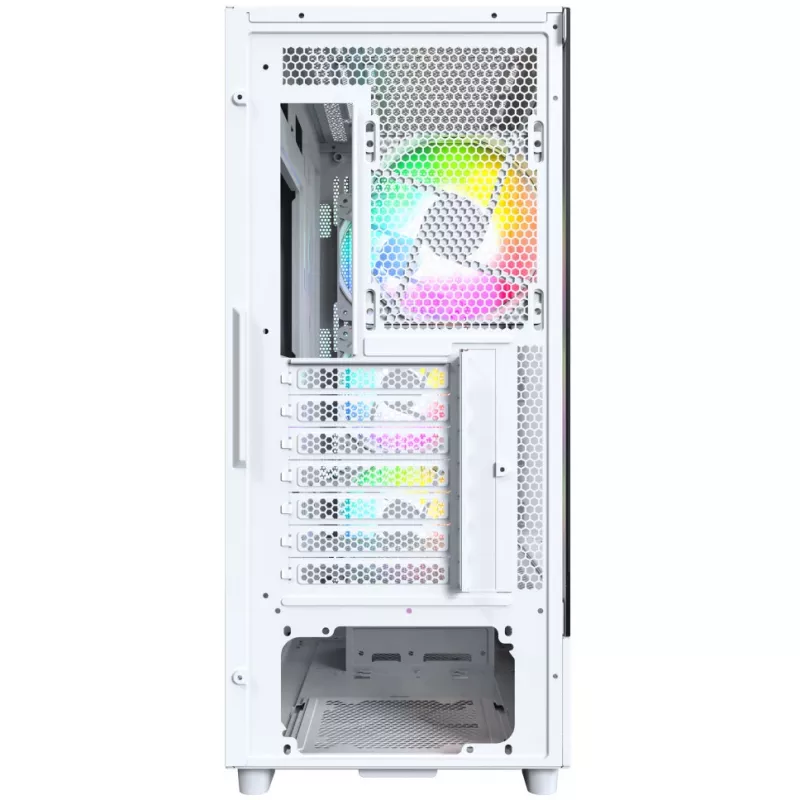 PC skriňa Montech X5 Midi Tower biela ATX 3x140 mm ventilátory