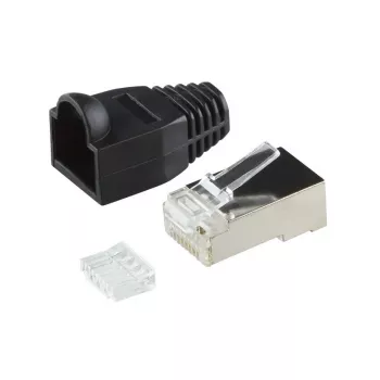 Káblový spoj RJ45 LogiLink MP0022 čierny priehľadný