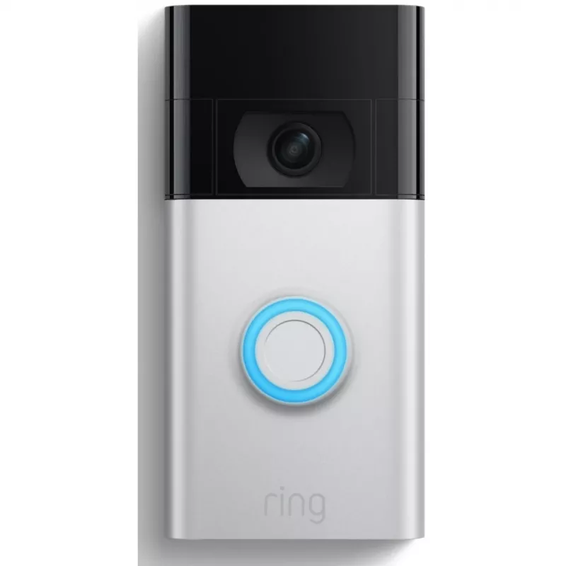 Ring Video Doorbell, nikel, saténová oceľ, domov, obojsmerný, 1920 x 1080 pixelov