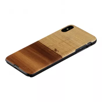 Puzdro na telefón man and wood pre iPhone XS Max — čierne ochranné puzdro