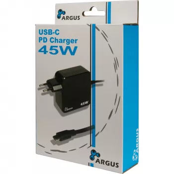 Nabíjačka Inter-Tech PD-2045 univerzálna čierna AC pre interiér 20V USB-C
