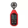 Ručný anemometer Unit UT363 — meranie rýchlosti vetra a teploty, kompaktný prenosný prístroj