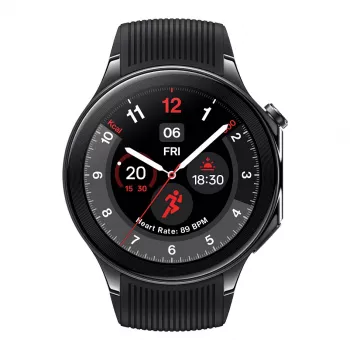 OnePlus Watch 2 - 46 mm - smartwatch s remienkom - fluoroelastomer - veľkosť zápästia: 140-210 mm - displej 3,63 cm (1,43