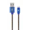 USB 2.0 kábel GEMBIRD USB A na USB C 2 m, 0,48 Gbit/s, 2,1 A, modrý