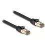 DeLOCK RJ45 Cat.6A U/FTP sieťový kábel 3m čierny