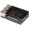 JOY-IT RPI CASE ALU07F - puzdro pre Raspberry Pi 4, hliník, ventilátor, čierna (RB-ALUCASEP4+07FAN)