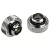 Adaptér G1/4 palca vonkajší závit na 16 mm hardtube BitsPower Touchaqua TA-FH16-GS, balenie 2 ks, strieborný