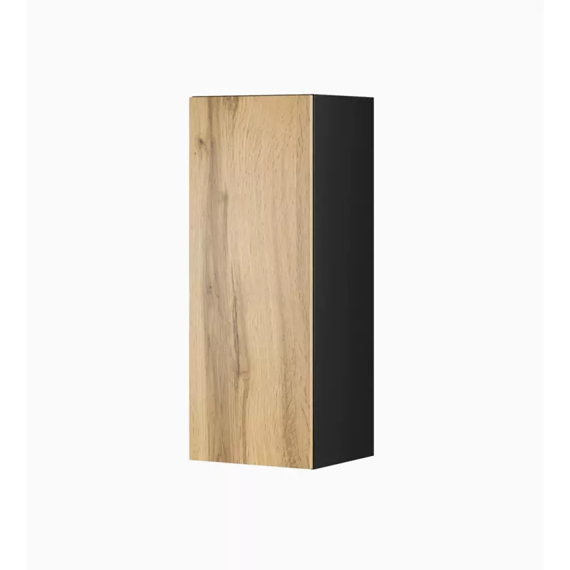 Cama obývacia zostava skríň VIGO 13 čierna/dub wotan