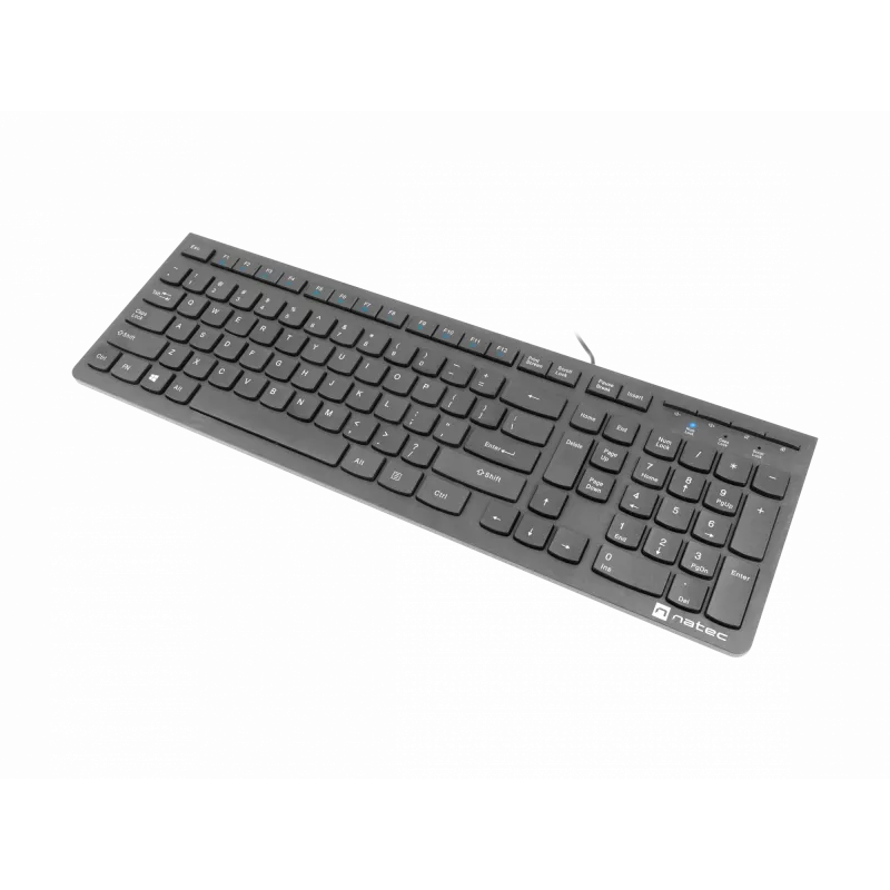 Natec Discus 2 - klávesnica - QWERTY - US - čierna - klávesnica - US-angličtina - čierna