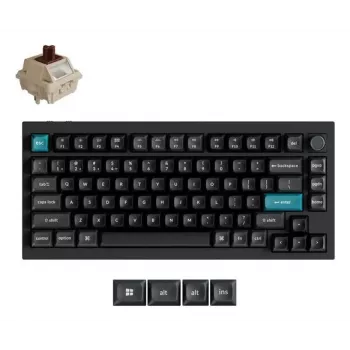 Mechanická 75% klávesnica Keychron Q1 Ultra 8K – USB + RF bezdrôtová + Bluetooth, RGB, čierna