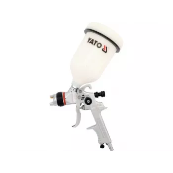 YATO YT-2341 pneumatická striekacia pištoľ na farby, nerezová nádobka 0,6 L, prietok vzduchu 410 l/min, stlačený vzduch