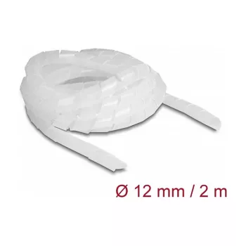 DeLOCK špirálová hadica flexibilná 2 m x 12 mm transparentná polyetylén -40 až 80 °C