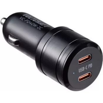 VOLTCRAFT VC-PD40W-2C VC-13431420 USB nabíjačka do auta výstupný prúd (max.) 3 A 2 x USB-C® USB Power Delivery (USB-PD) (VC-13431420)