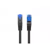 Sieťový kábel Lanberg PCF6A-10CC-0025-BK RJ45 Cat6a 0,25m čierny