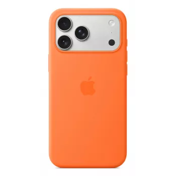 Apple iPhone 17 Pro Max silikónové puzdro s MagSafe oranžové