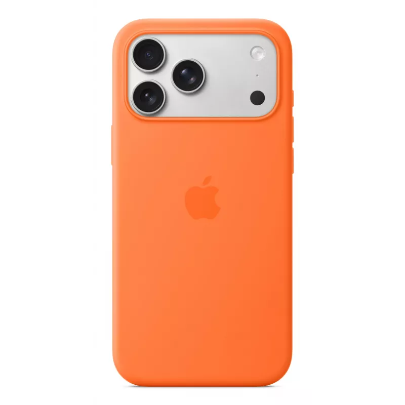 Apple iPhone 17 Pro Max silikónové puzdro s MagSafe oranžové
