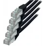 Sieťový kábel S/CONN Cat.6 S/FTP 0,25 m čierny