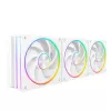 Skriňový ventilátor MODECOM VOLCANO LOOP 120 ARGB biely – 120 mm, ARGB osvetlenie, podpora PWM, 400–1400 ot/min