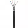 Wentronic goobay - kábel v metráži - 100,0 m - SFTP, PiMF - CAT 6 - lanko - čierny (57195)
