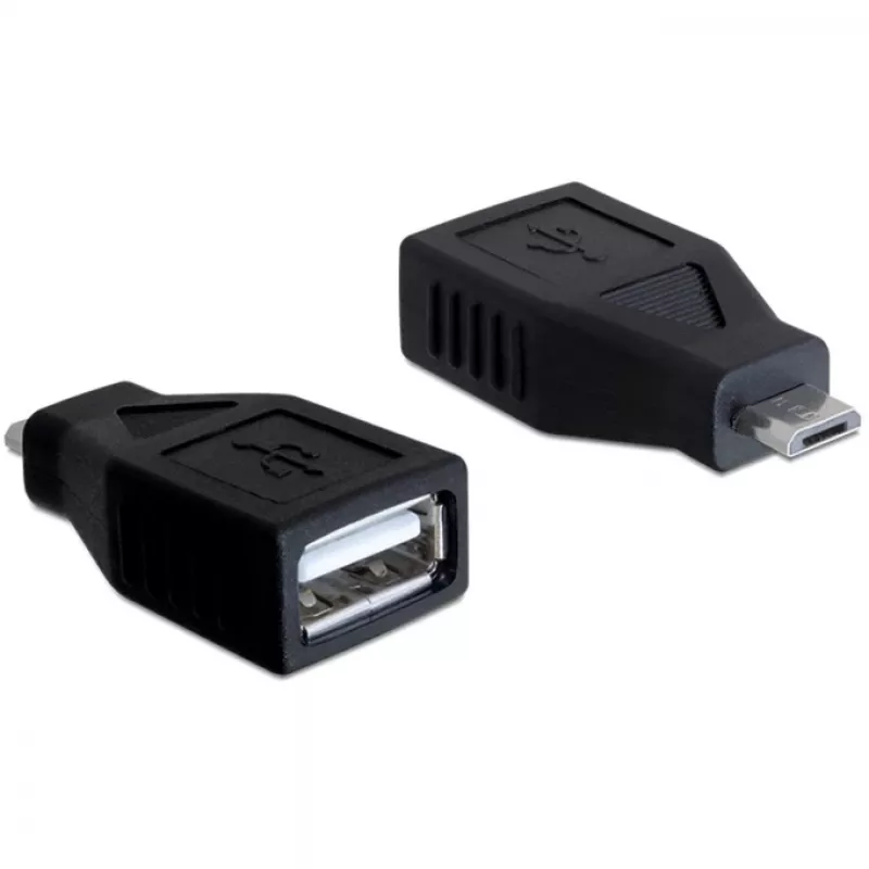 DeLOCK - USB adaptér - USB Type-A, 4-pólový (konektor samica) - 5-pólový Micro-USB Type-B (konektor samec) (65296)