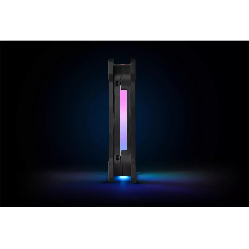 Ventilátor radiátora Thermaltake Riing Duo 12 RGB TT Premium Edition CL-F073-PL12SW-A, 120 mm, 3 ks s ovládačom, čierny