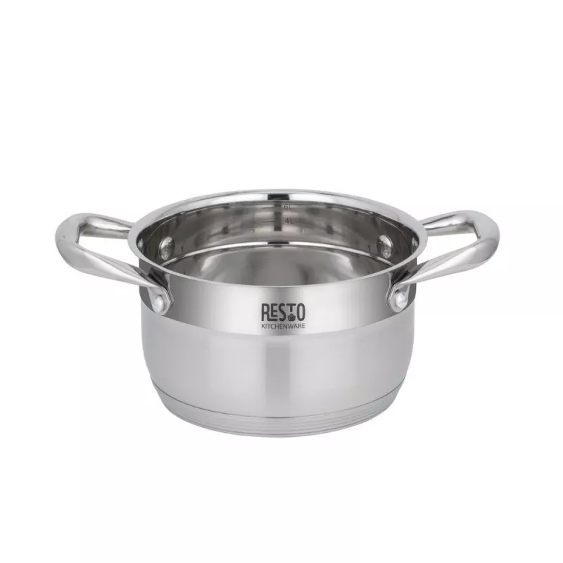 Okrúhly nerezový hrniec Resto Kitchenware Libra 1,9 L