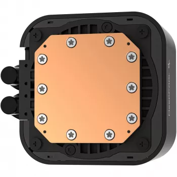 Sada kvapalinového chladenia DeepCool LQ240 — 240 mm radiátor, 2×120 mm PWM ventilátory, RGB, hadica 41 cm, hliníkový radiátor, čierna