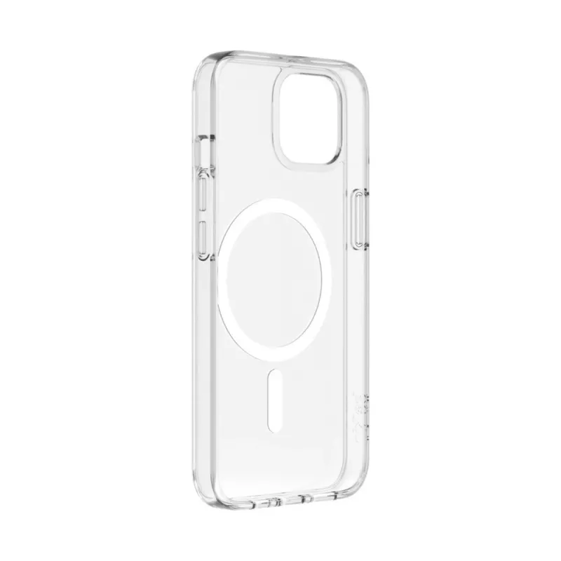Puzdro SheerForce MagSafe antimikrobiálne pre iPhone 13, transparentné