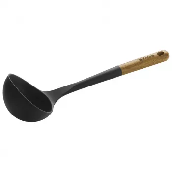 Naberačka na prach - 31 cm, hnedo-čierna