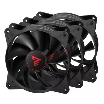 SAVIO BLADE X1 sada ventilátorov, 3 x 120 mm, 4-pinový PWM, čierna