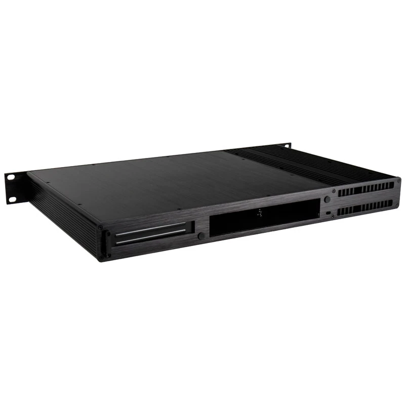Akasa Galileo TU3 Skriňa Thin Mini-ITX 1U do racku, bez ventilátora, OEM, Čierna