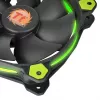 Ventilátor Thermaltake Riing 14 CL-F039-PL14GR-A 14 cm čierny zelený